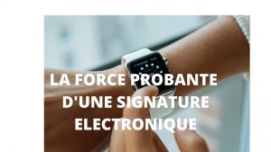 signature electronique